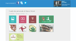 Desktop Screenshot of marcomoret.it