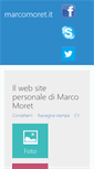Mobile Screenshot of marcomoret.it