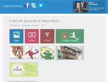 Tablet Screenshot of marcomoret.it